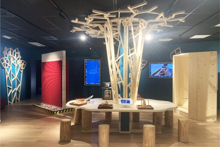 Allestimento scenografico Fabbrica della Scienza di Jesolo