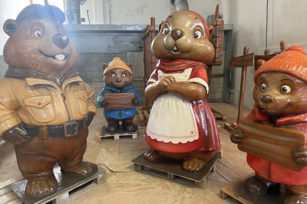 Le mascotte in vetroresina Pontalto