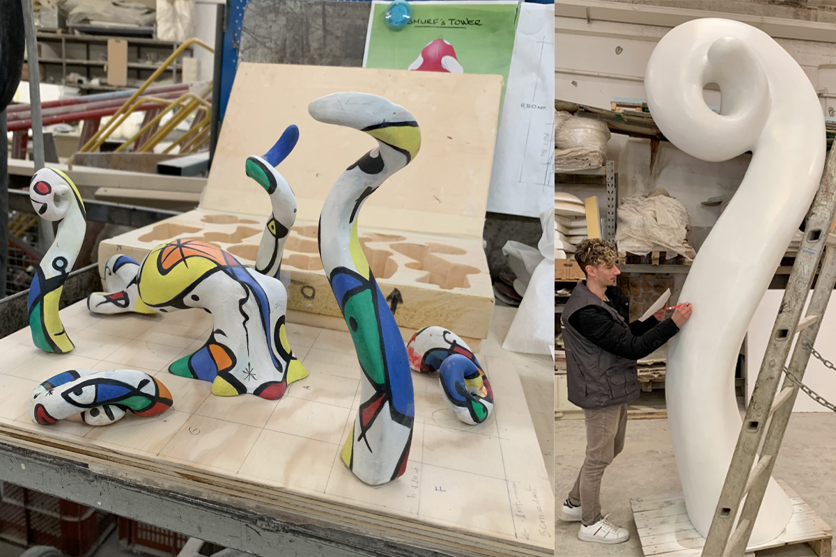 realizzazione polpo gigante per MSC Crociere